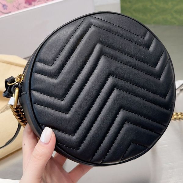 

bag women designer bags luxury crossbody handbag leather classic fashion shoulder shopping handbags ladies solid color round wallet flap pur
