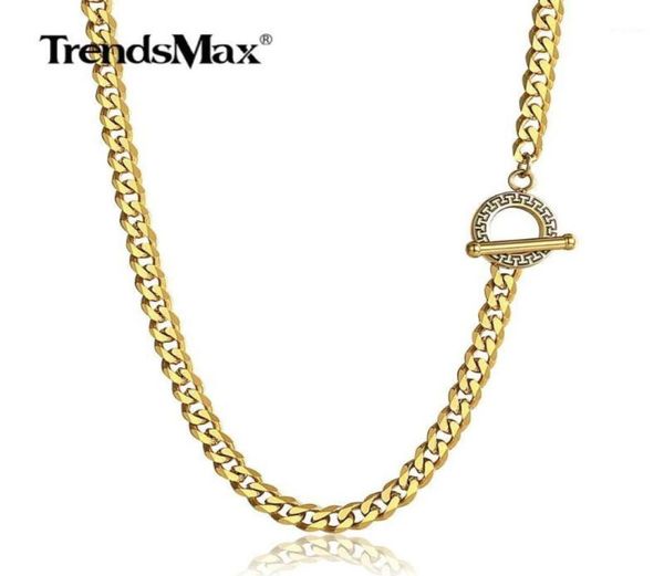 

chains 5mm stainless steel chain cuban curb link necklace for men women toggle clasp fashion hip hop jewelry tns0070311691728, Silver