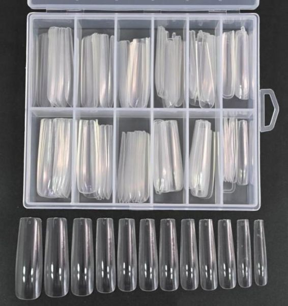

false nails 120pcsbox xxl square full cover press on nail tips clearnatural extra long straight manicure tools fake va084158739, Red;gold