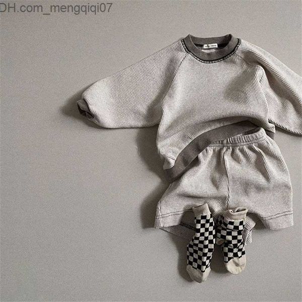 

clothing sets spring new children casual pullover+pants 2-piece set boys and girls long sleeve sportswear set children's sweatshirt set, White