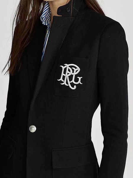 

women's designer suit blazer jacket coats clothes spring letters top, White;black