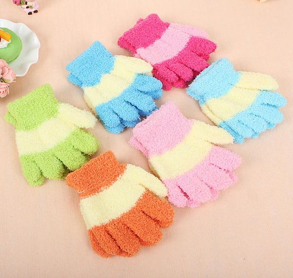 

mix colors coral cashmere baby winter gloves mittens children outdoor warm gloves kids knitted winter gloves for kids7924712, White