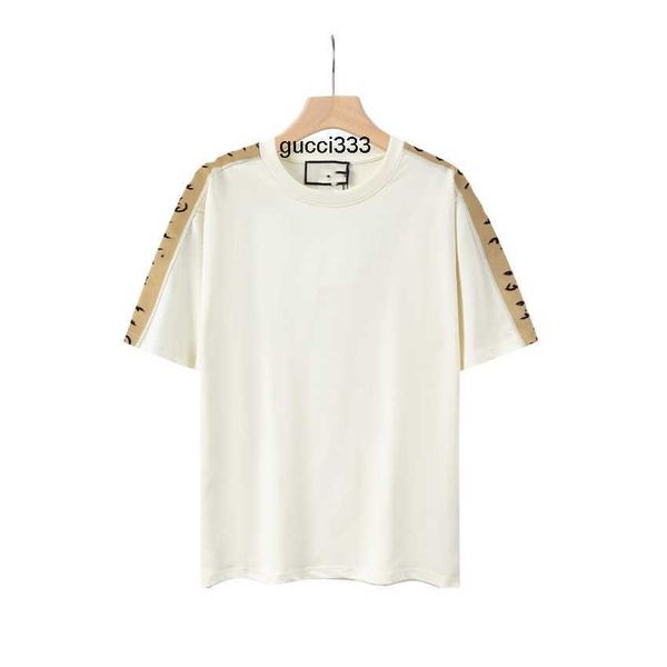 

casual ggity fashion men's couple t-shirt luxury design men's short t-shirts retro decoration printing cotton soft anti-wrinkle le, White;black