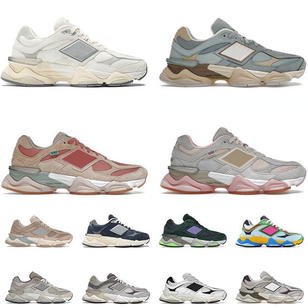 

9060 men women running shoes suede designer penny cookie pink baby shower blue sea salt outdoor trail sneakers size 36-46