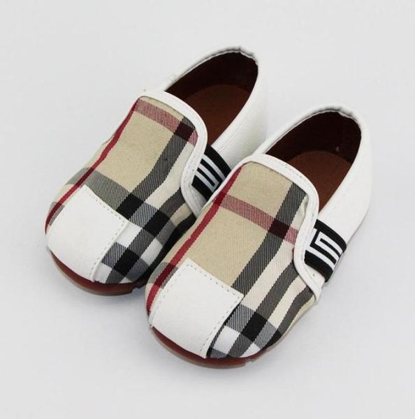

boy baby casual shoes children fashion plaid children s shoes in the children s peas shoes soft bottom nonslip white5170417, Black;red