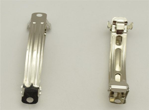 

300pcs 7cm french style clips barrettes for hair bows hairbow6253988, Blue;slivery