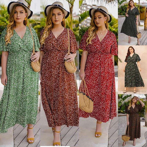 

style plus size womens clothing loose print is fashion dress, Black;gray