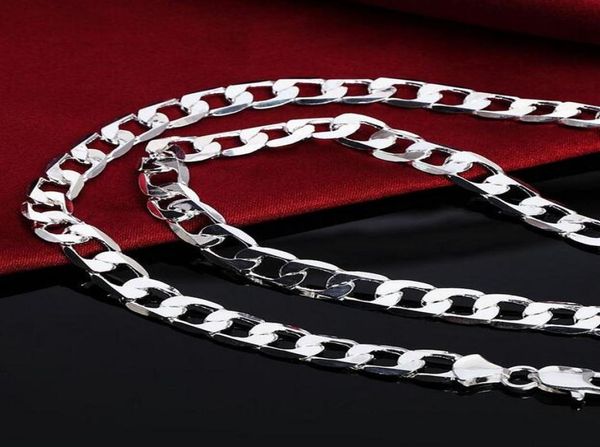

1630inches silver plated pretty cute fashion 4mm chain men style necklace can fit pendant jewelry5761059