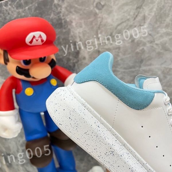 

2023 new luxury platform designer sneakers casual shoes leather lace up men fashion white black mens womens espadrilles sports trainer xsd22