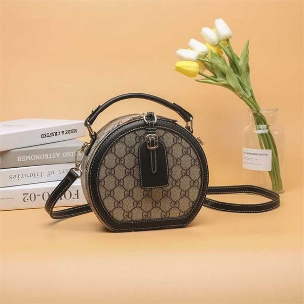 

26% off handbag designer 2023 netizen women's new versatile crossbody single shoulder retro texture small round bag