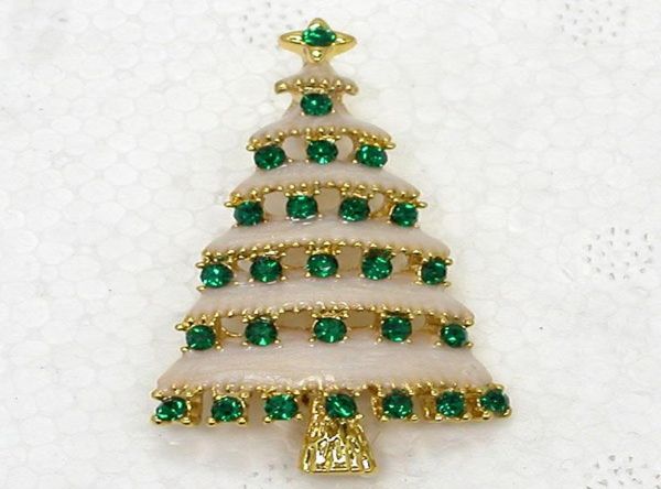 

whole christmas tree enamel rhinestone pin brooches c10182003915189, Gray