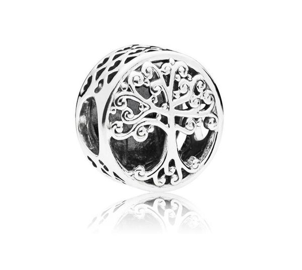 

fits sterling silver bracelet 30pcs family tree beads charms for european snake charm chain fashion diy jewelry wholesale8808451, Black