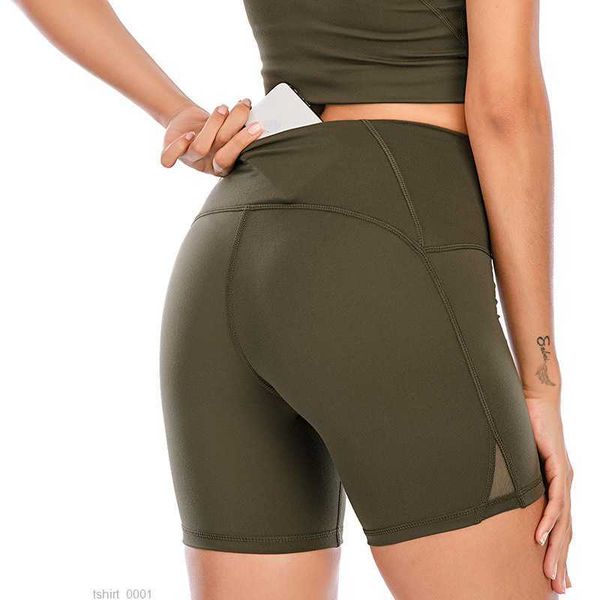 

lu shorts naked sensation yoga pants gym clothes women underwear high waist fitness tight sports bodybuilding size 4-12 ft5s, White;black