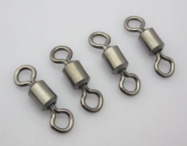 

100pcs fishing rolling swivel connector solid rings size 30 test 120kg8239505