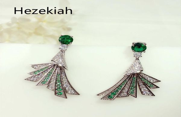

hezekiah s925 silver earrings personality green women039s eardrop dance party superior quality ear studs female4634741, Golden