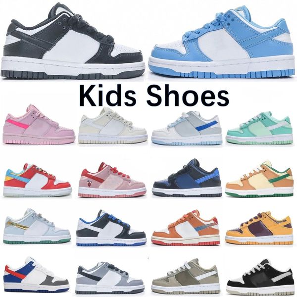 

kids shoes sb kids trainners designer panda black children baby chunky casual walking youth toddler sports size 24-35