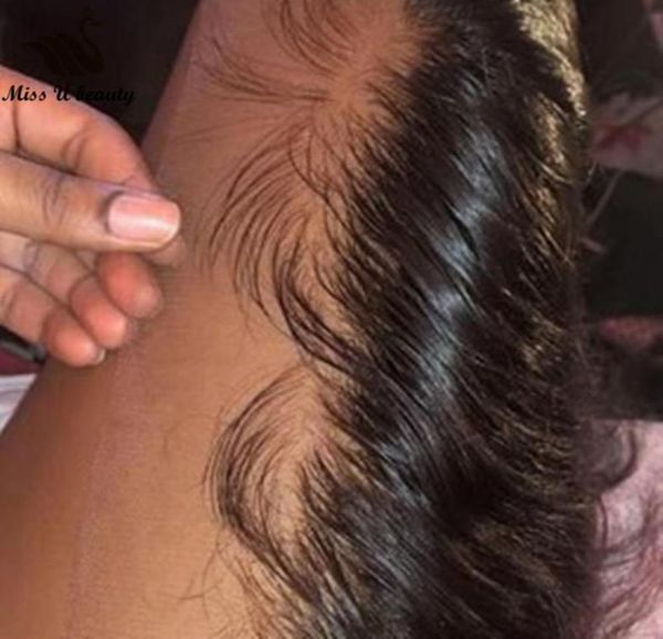 

hd lace closure 4x4 soft thin swisslace losure with babyhair pre plucked transparent invisible laceclosure virgin hair2342851, Black