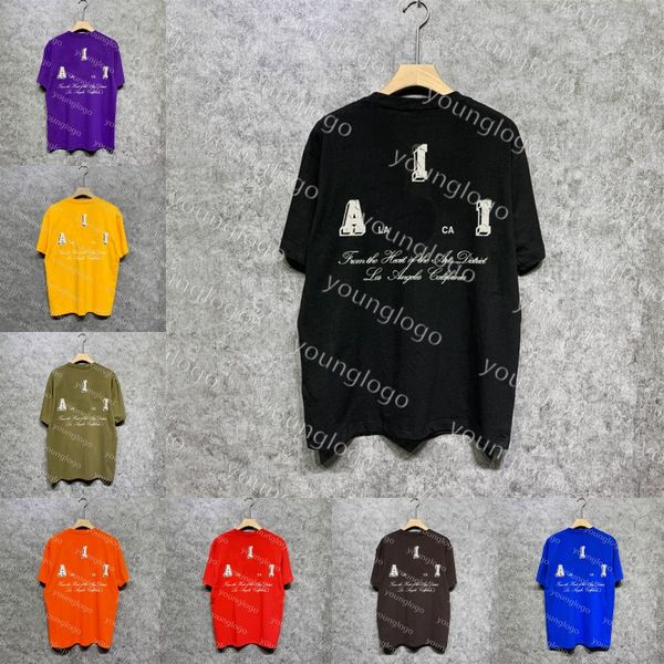 

new summer mens womens designer t shirt printed fashion man loose tees round neck short sleeve clothing, White;black