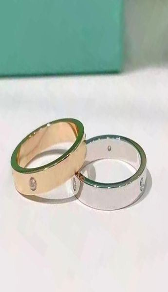 

luxurys designers ring with clear lettering fine workmanship full personality engagement jewelry box gold and silver wedding party9654940