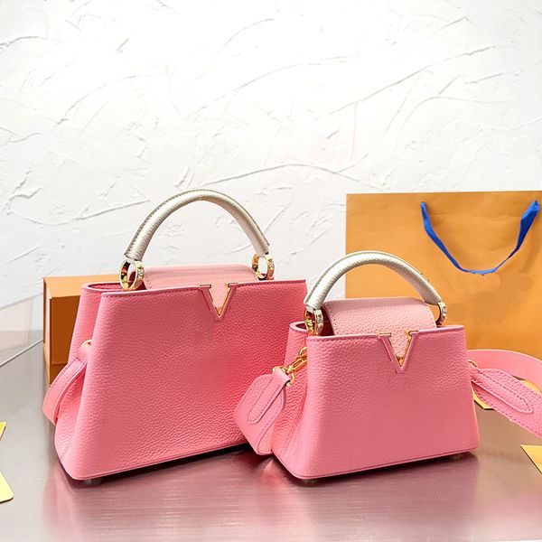 

new with box cowhide version first layer cowhide handbag fresh and comfortable temperament and big name 20x14cm