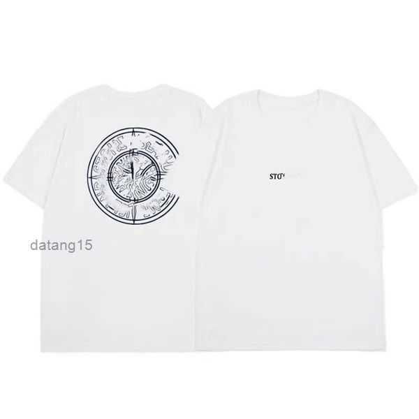 

stones island tees tshirt summer fashion mens womens designers t shirts long sleeve luxurys letter cotton tshirts clothing polos short clot, White;black