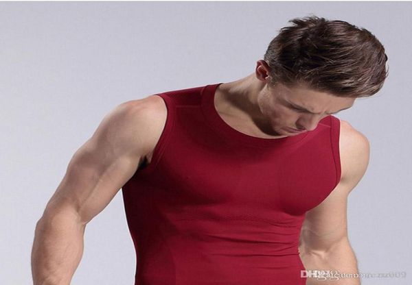 

new threecolor summer sleeveless vest comfortable stretch running sportswear new men039s sports tshirt for fitness6736308
