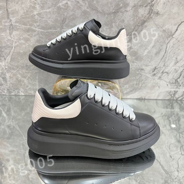 

2023 new platform designer sneakers casual shoe leather lace up men fashion white black mens womens espadrilles sports trainer xsd221133