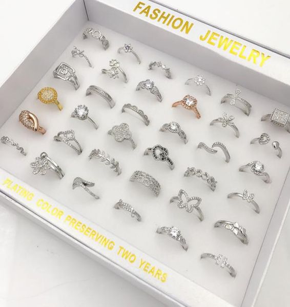 

new tail ring personality beautiful large diamond crytal rhinestone charm ring silver k gold mix styles fashion korean jewelry6911198