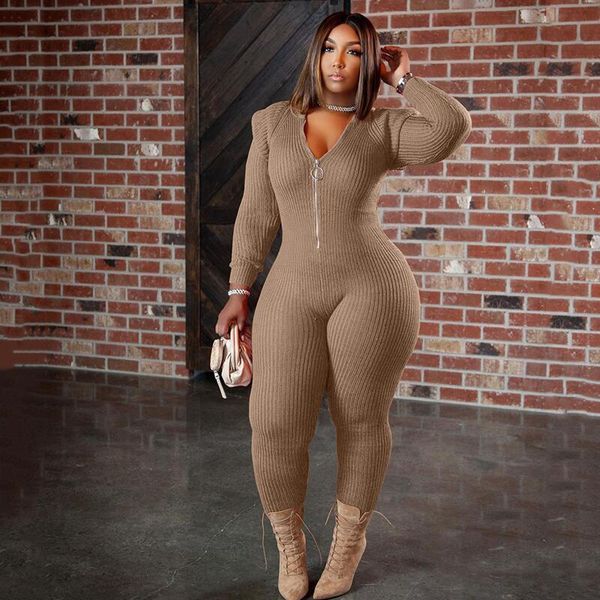 

women's plus size jumpsuits rompers plus size women clothing jumpsuits skinny rompers hoodie outfits jumpsuits knitted bodycon wholesal, Black