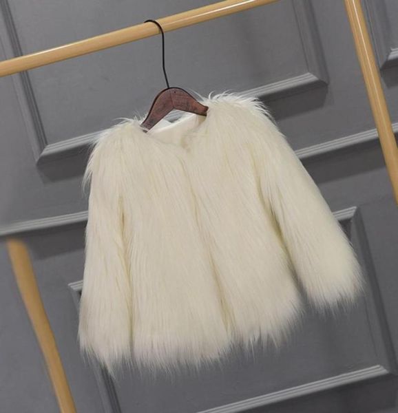 

jackets fashion winter girls solid color faux fur coat cotton padded baby jacket beach wool kids clothes warm parka 20214412773, Blue;gray