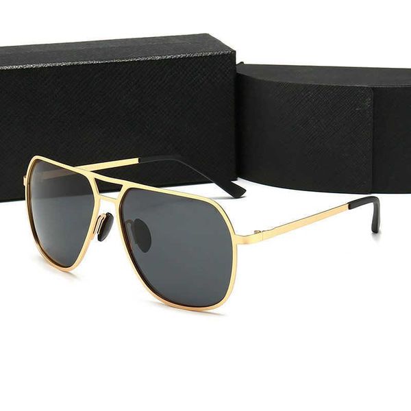 

new brand men's polarized sunglasses large frame fashion driving glasses holiday, White;black