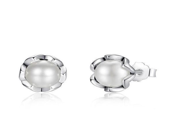 

pandora earrings 925 sterling silver cultured elegance stud earrings with white fresh water cultured pearl sterling silver jewelry2899306, Golden;silver