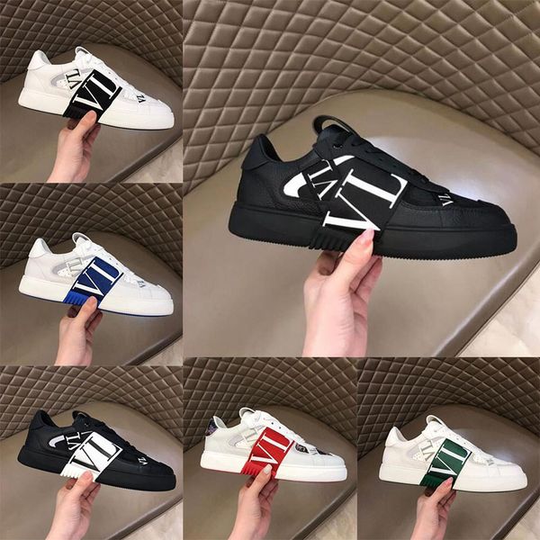 

luxury designer mens casual shoes fashion genuine leather platform wedges sneakers breathable comfortable walking shoe runway outfit patwork, Black