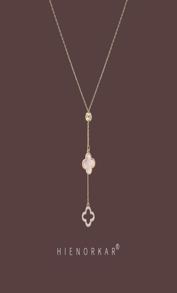 

necklace high level gold clover women039s net red personality collar chain jewelry simple niche design pendant3534753, Silver