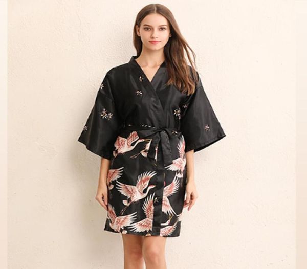 

mini dress silk dresses womens pajamas robe bathrobe homewear 2019 new fashioin plus size dresses  l xl xxl8274192, Black;gray
