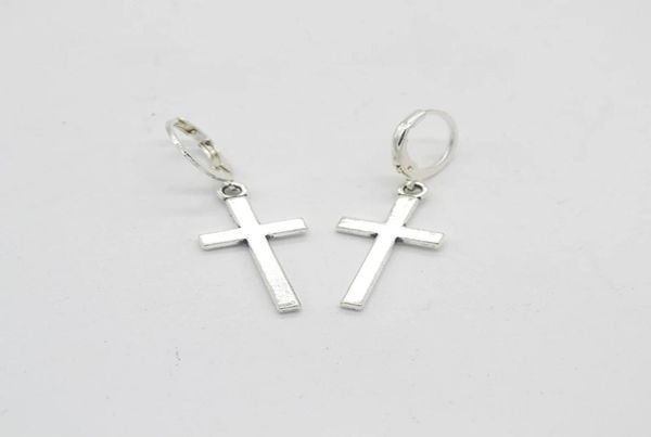 

new fashion cross charm pendant cartilage drop dangle earrings punk jewelry cool women girl friendship gifts6304893, Golden