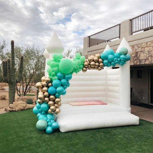 

outdoor activities 13x13ft-4x4m inflatable wedding bounce white house birthday party jumper bouncy castle