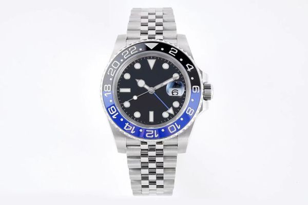 

Luxury men's watch automatic mechanical stainless steel strap black dial high-quality men's watch