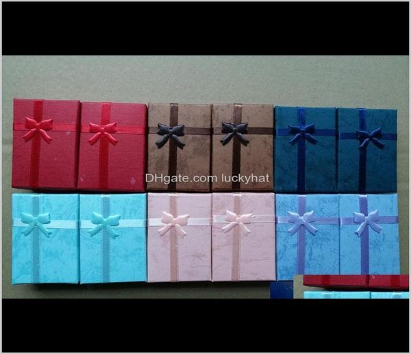 

5825cm gift box sponge filled cardboard necklace earring ring boxes for anniversaries weddings birthdays or jewelry rxfjx emz6x3492803, Black;white