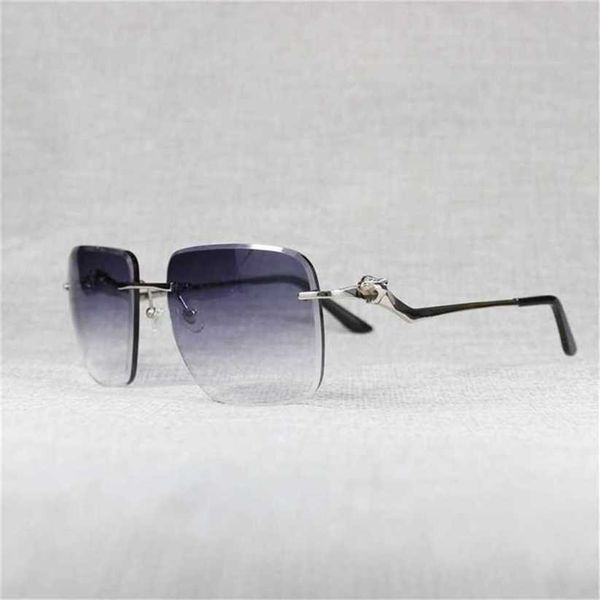 

sunglasses 2023 designer oversize rimless men leopard style new lens shape women shade clear galsses frame reading gafas for outdoorkajia ne, White;black