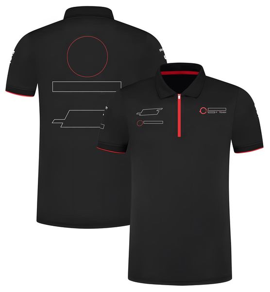 

2023 new f1 team clothing summer men's lapel racing clothing leisure quick-drying fans shirt custom polo shirt