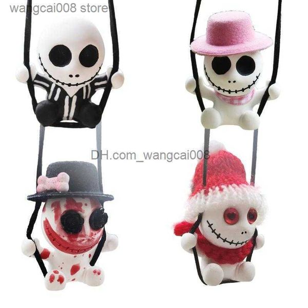 

interior decorations skull car hanging ornament cute funny skeleton swinging car pendents rearview mirror car decor automobiles interior acc