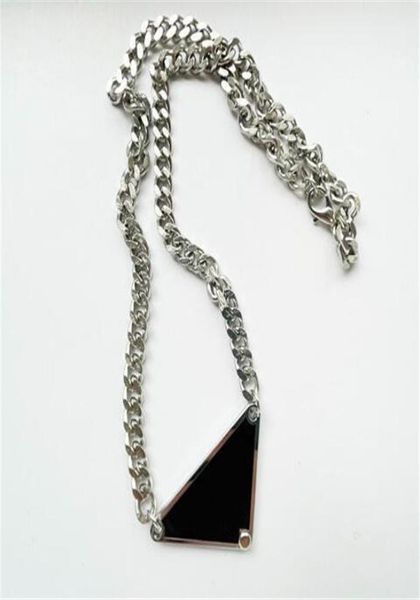 

luxurys pendant necklaces fashion for man woman 48cm inverted triangle designers brand jewelry mens womens highly quality9520739, Silver