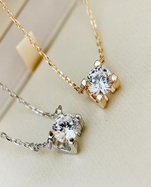 

classic ladies necklace 2021 fashionable new style copper material inlaid zircon luxury highend jewelry3399383, Silver