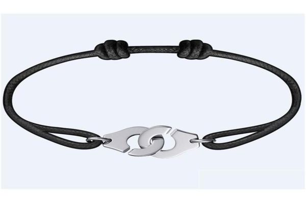 

chain france jewelry dinh van bracelet for women fashion 925 sterling sier rope handcuff menottes drop delivery bracelets dhiau6857511, Black