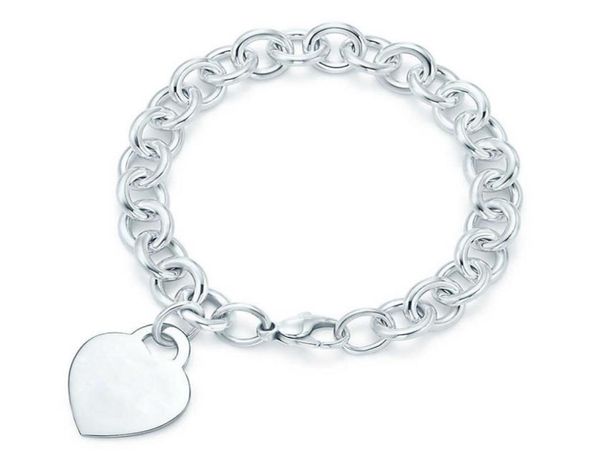 

fashion link chain heart bracelet bangle braccialetto for women party wedding lovers gift jewelry engagement3617741, Black
