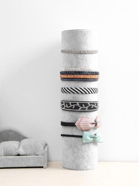 

jewelry pouches bags 36cm50cm black gray vertical flannel headband hair hoop frame card holder props display rack headdress stor6856388, Pink;blue