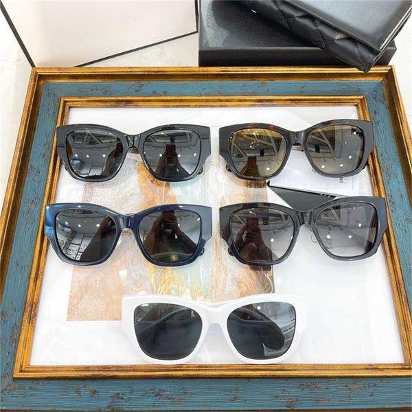

48% off sunglasses 2023 new xiaoxiangjia for women's website hongfeng the same fashion plate personalized box sunglasses ch5429, White;black