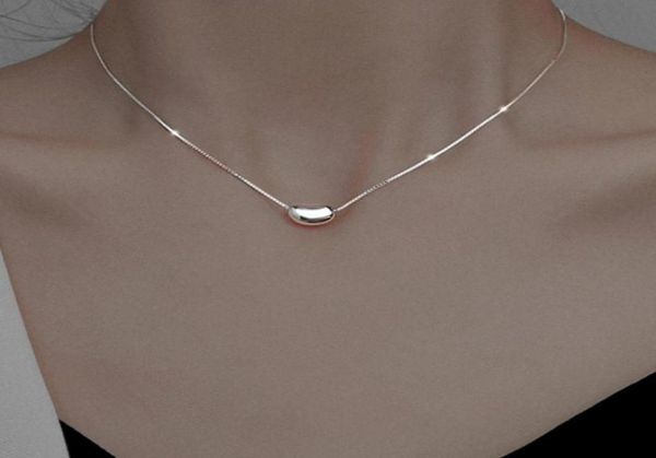 

pendant necklaces 2021 japanese and korean fashion ladies party festival copper lovesick peas necklace trend ol clavicle chain4132511, Silver