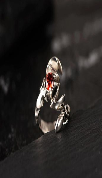 

925 sterling silver ornaments retro thai silver personality scorpion king male style ring fashion6939879
